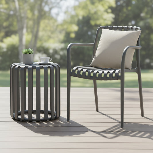 AKSEL Cafe Chair (Light Grey)