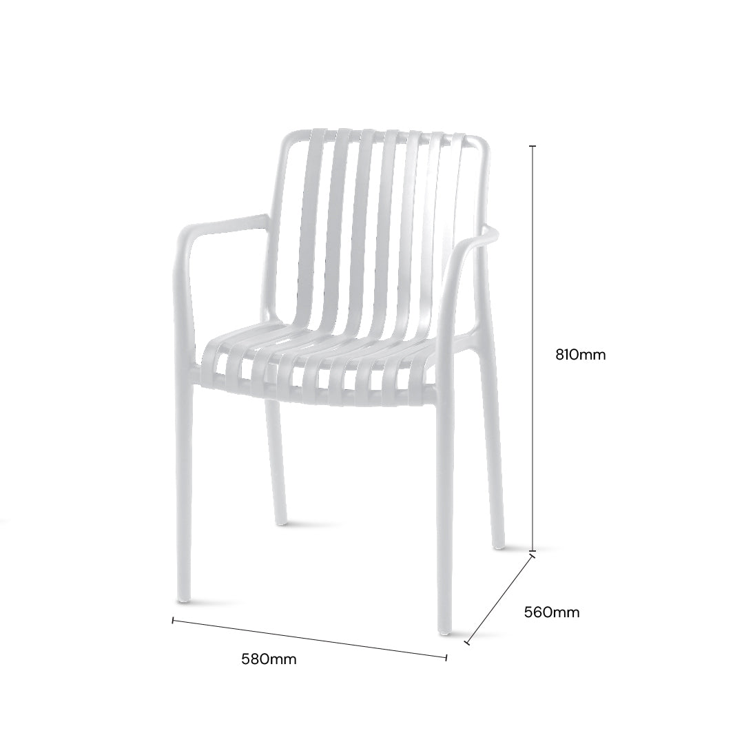 AKSEL Cafe Chair (White)