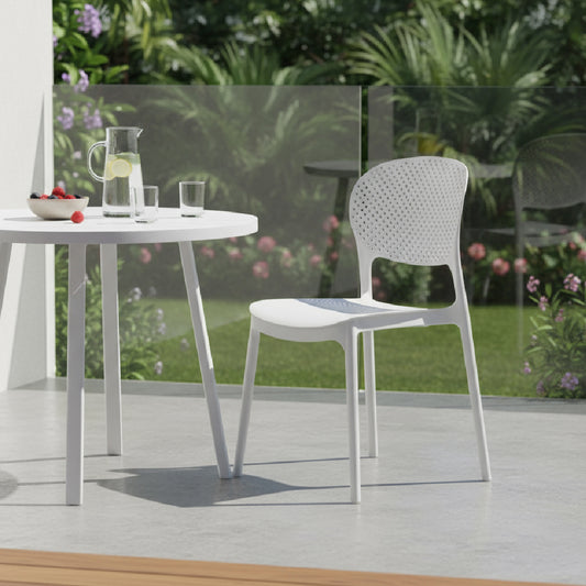ALARIK Cafe Chair (White)