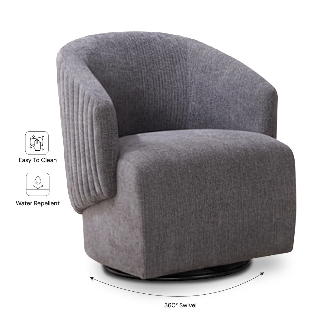 ANARA Arm Lounge Chair (Dark Grey)