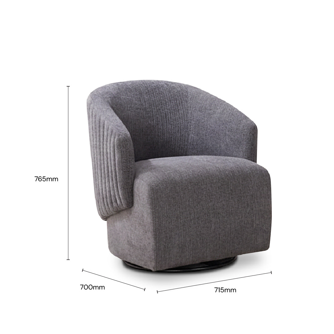 ANARA Arm Lounge Chair (Dark Grey)