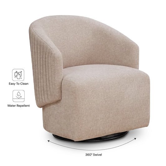 ANARA Arm Lounge Chair (Light Taupe)