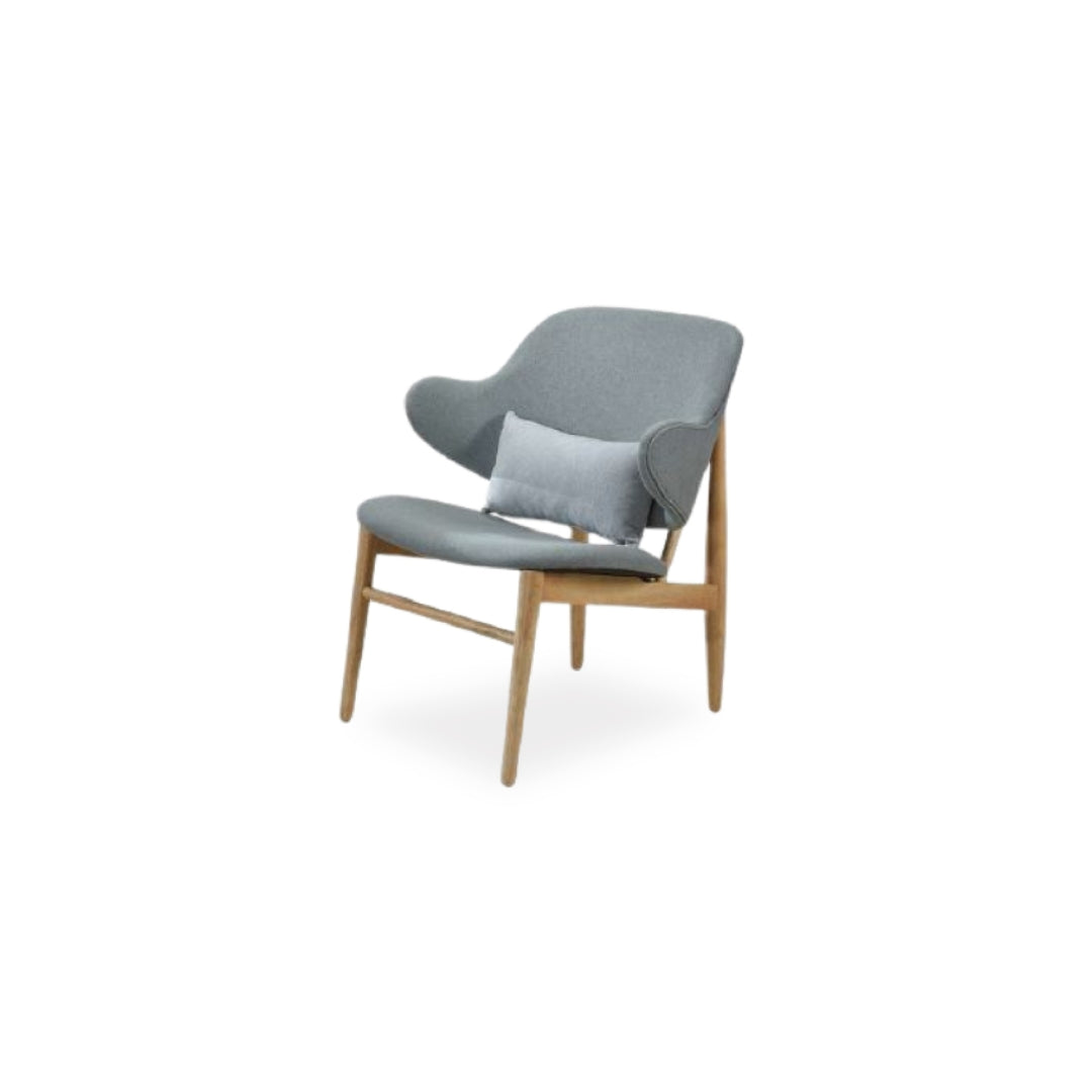 BELVOIR Lounge Chair (Ink/Oak)