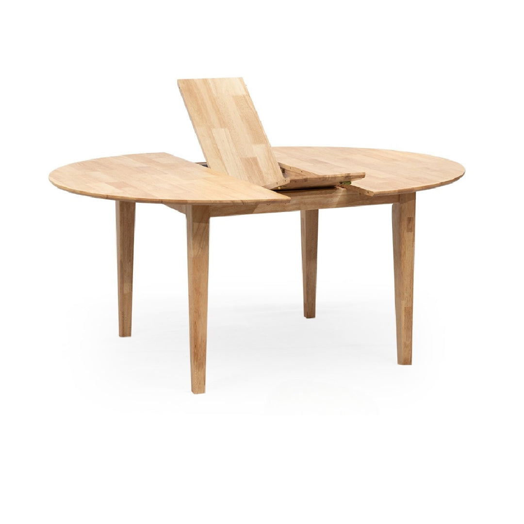COACH II 1.2M Round Dining Table (Extendable) (Natural)