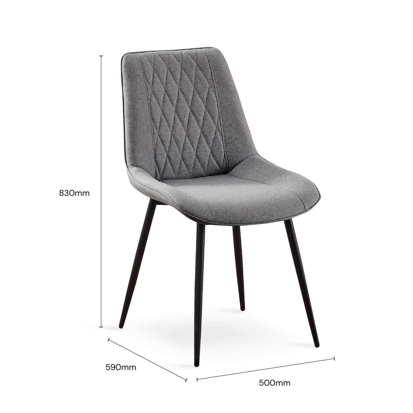 CANOLLI Dining Chair (Dark Grey)