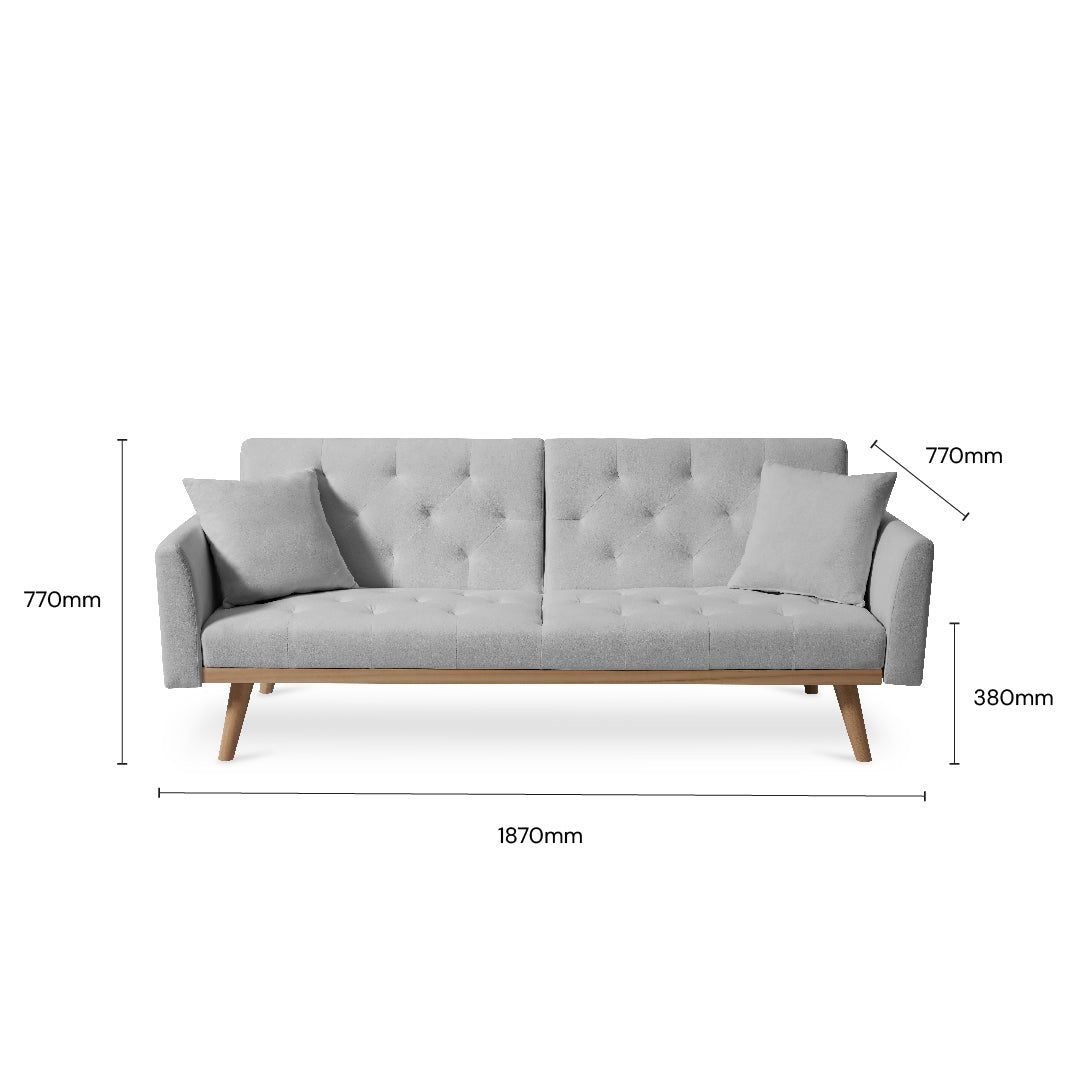 CASTELLA Sofa Bed (Dark Grey)
