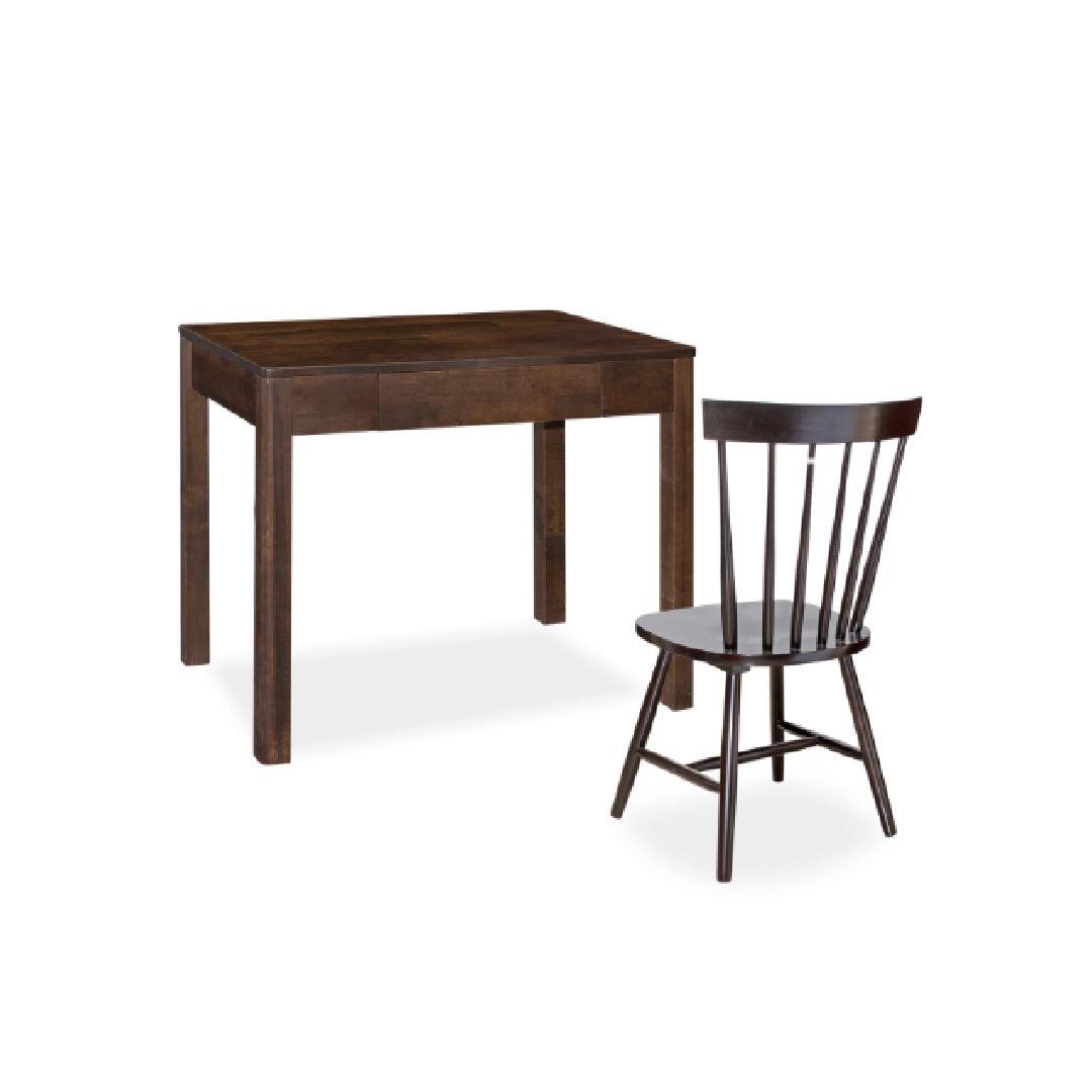 DINI 0.9M Study Desk Table with Chair Set (Cappuccino)