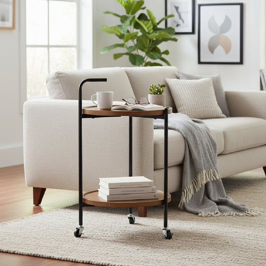 EMMY End Table with Wheels