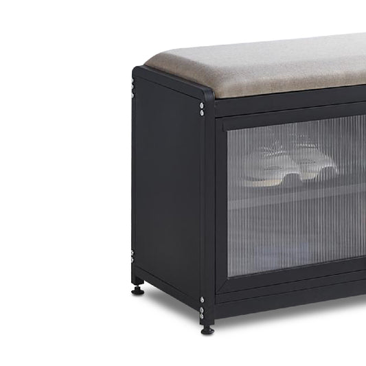 ESMEE 1 Door Shoe Cabinet (Dark Grey)