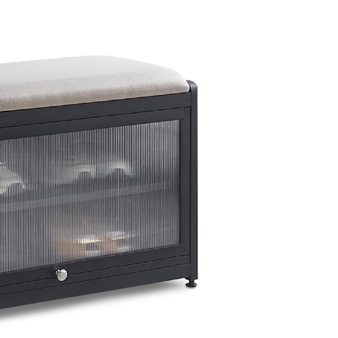 ESMEE 1 Door Shoe Cabinet (Dark Grey)