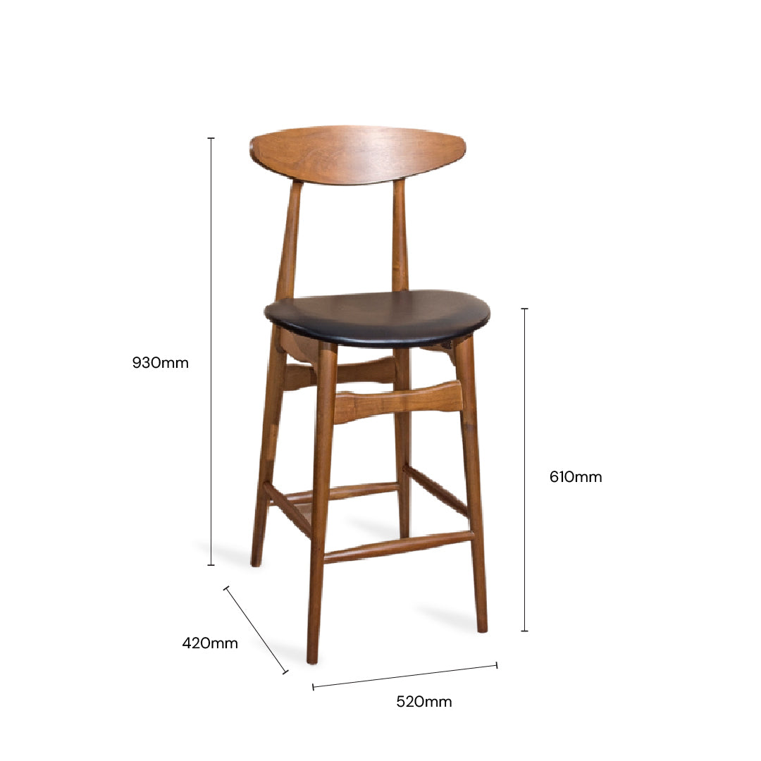 FRIDA Bar Chair (Walnut)