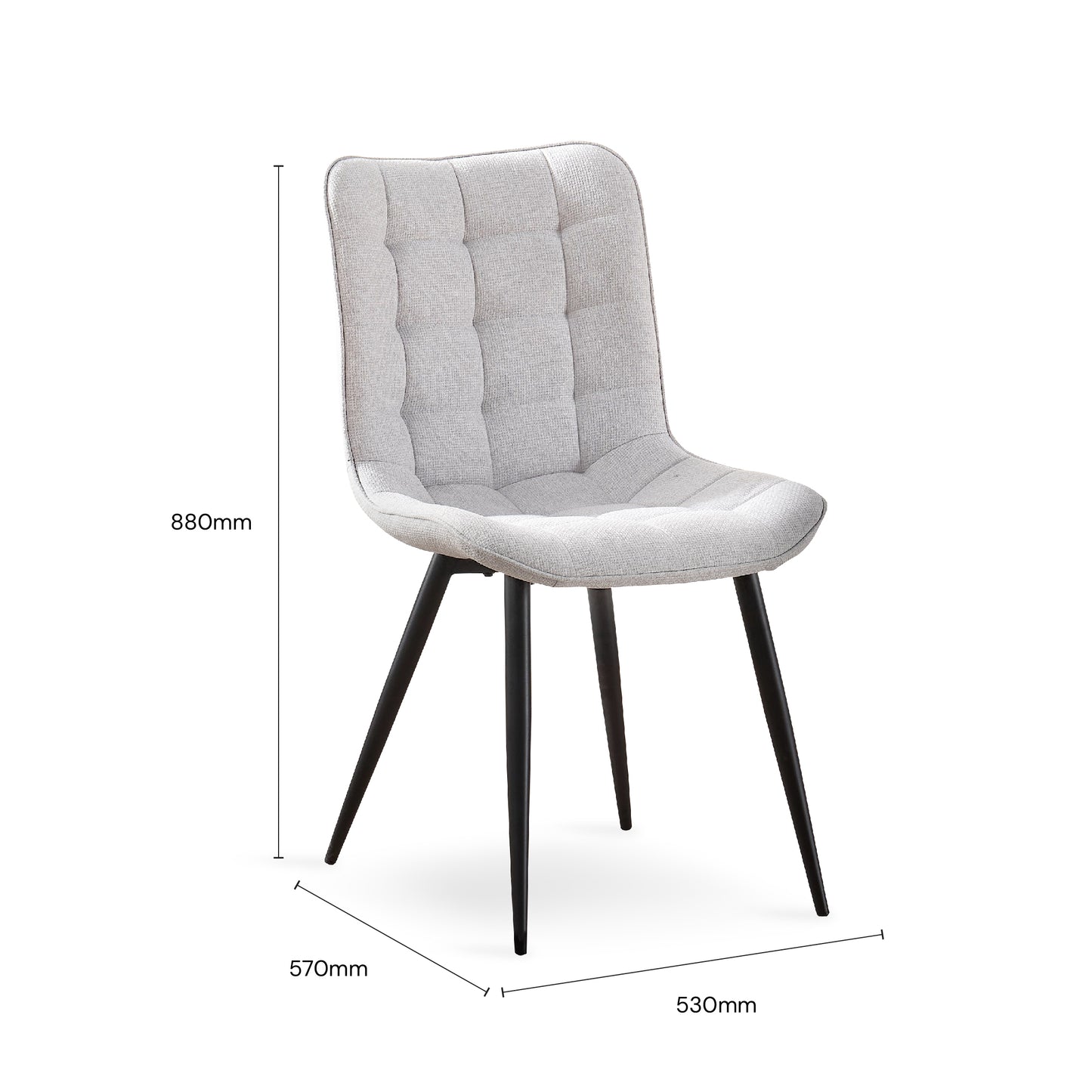 FINELLA Dining Chair (Light Grey)