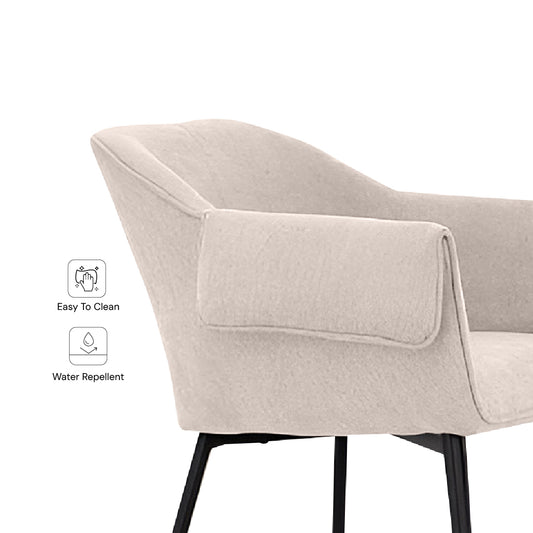 HANERA Arm Lounge Chair (Cream)