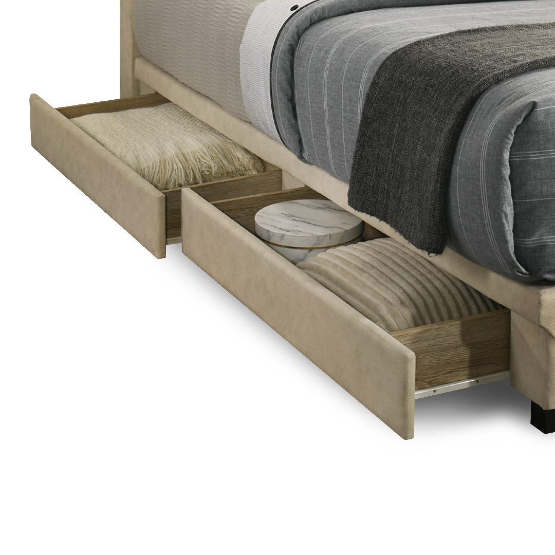 IMOLA Single Bed (Sand Beige)