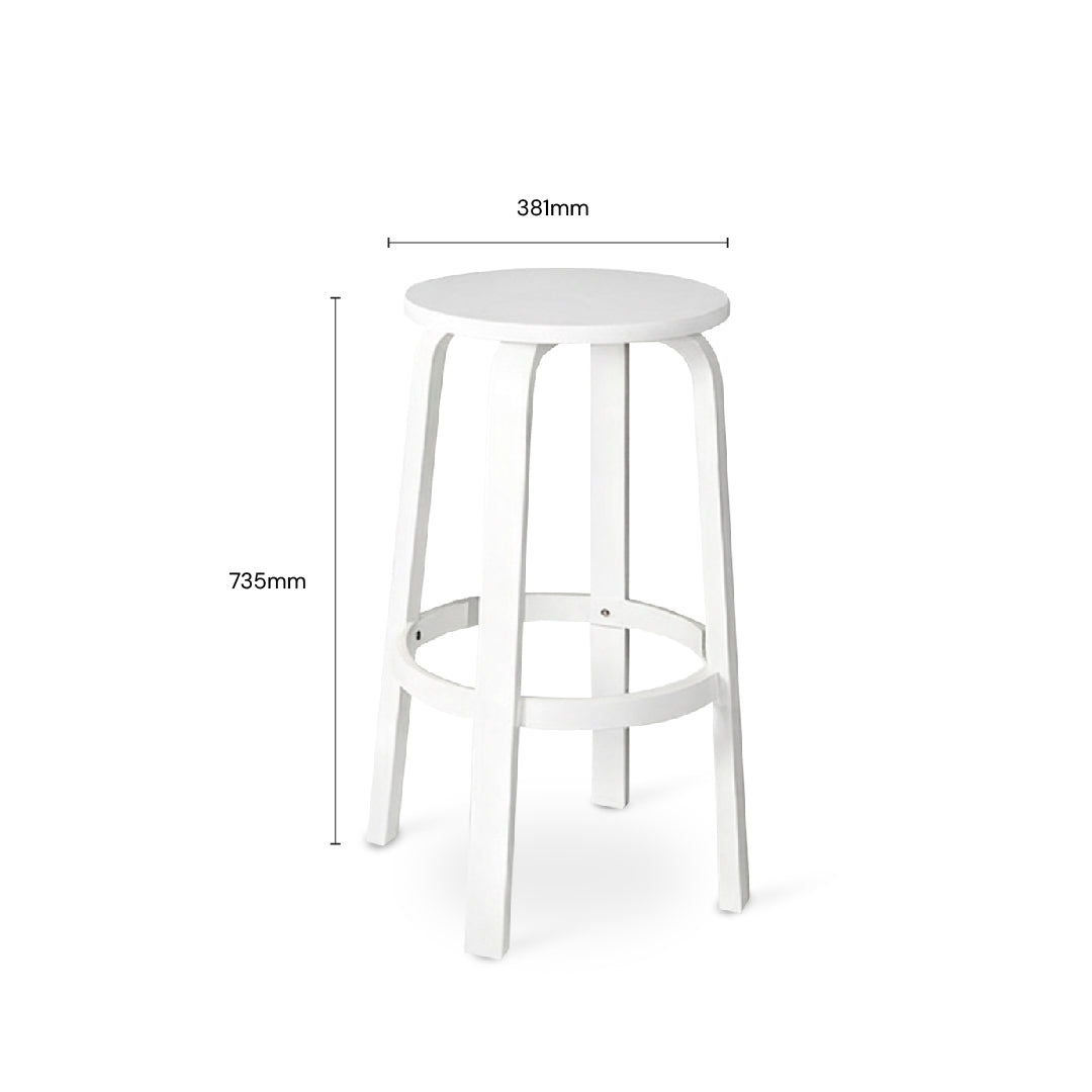 IRENE Bar Stool (White)