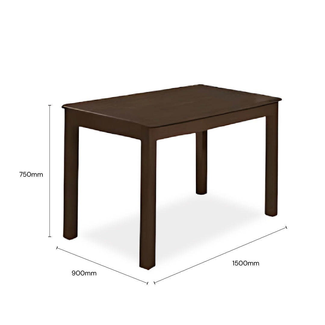 IRISE 1.5M Dining Table (Walnut)