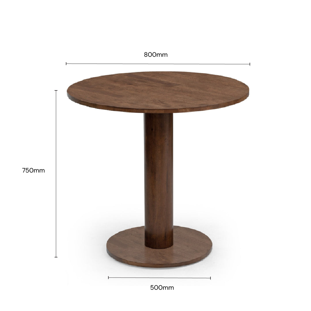 ISAAC 0.8M Round Table (Walnut)