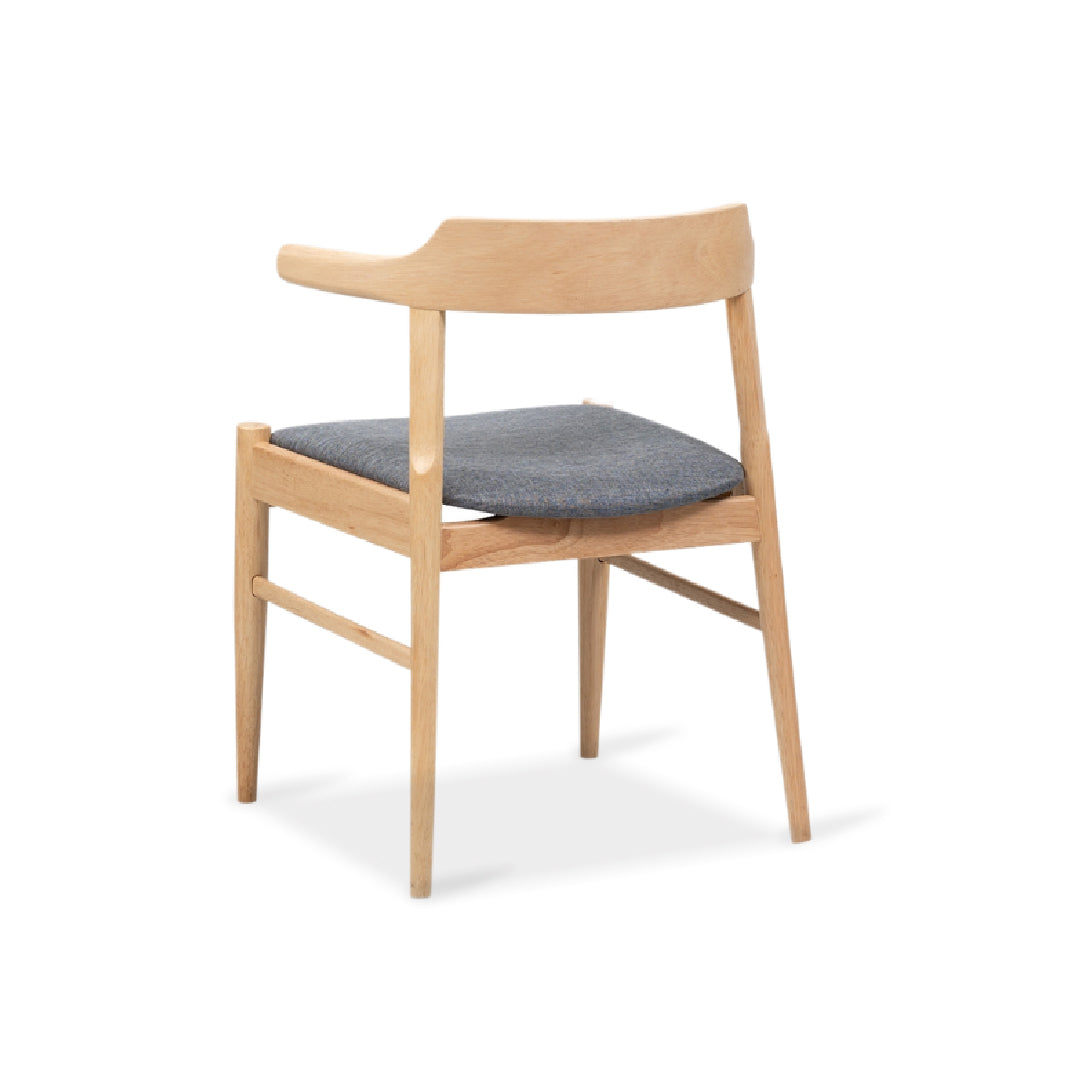 JOHNNY Arm Chair (Natural/Grey)