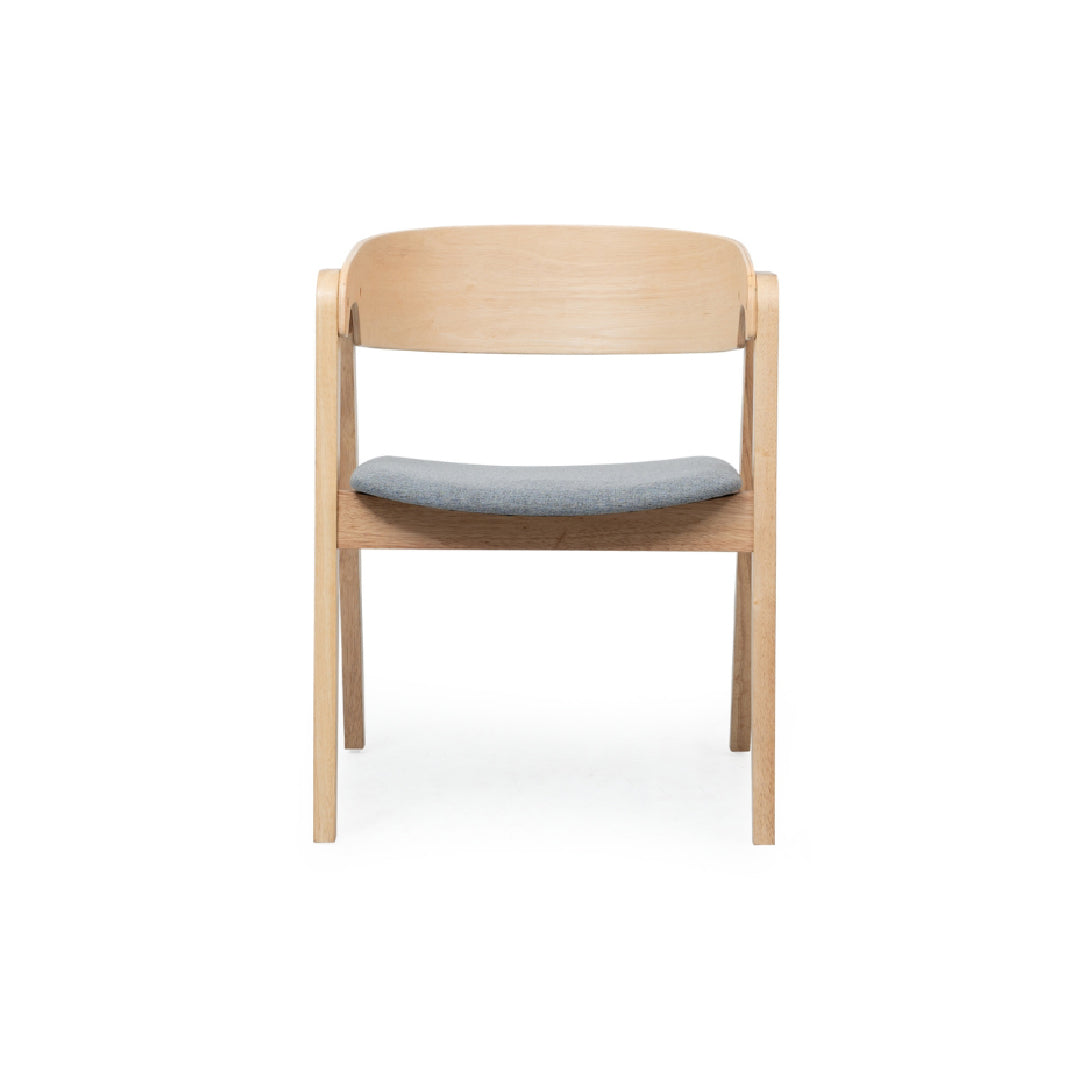 KIANNA Arm Chair (Wooden Backrest) (Nat)