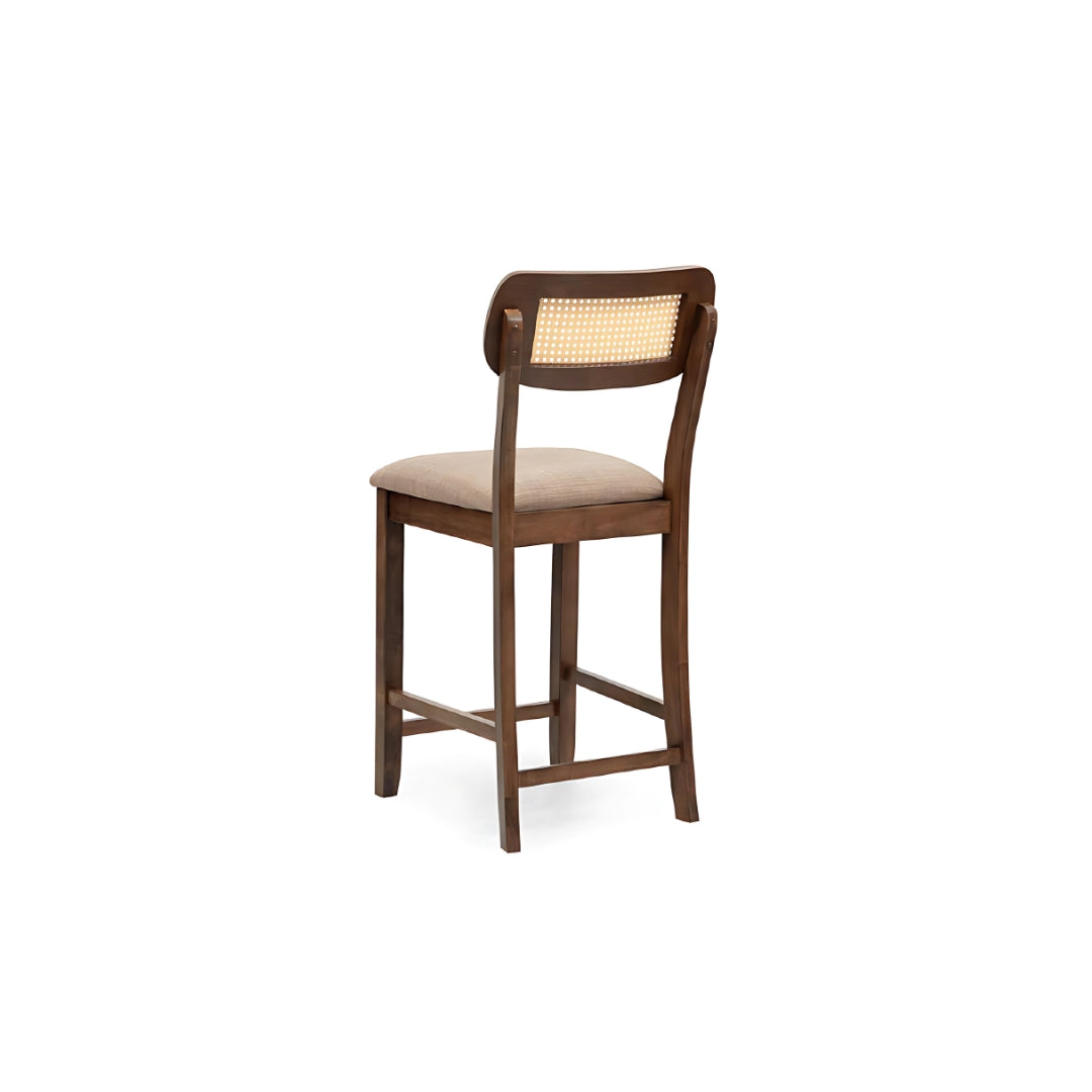 KIA Rattan Bar Chair 24" (Walnut)