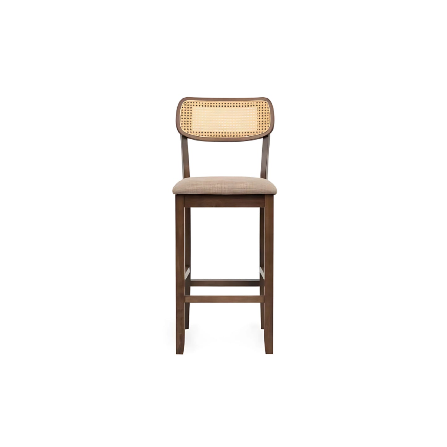 KIA Rattan Bar Chair (Walnut)