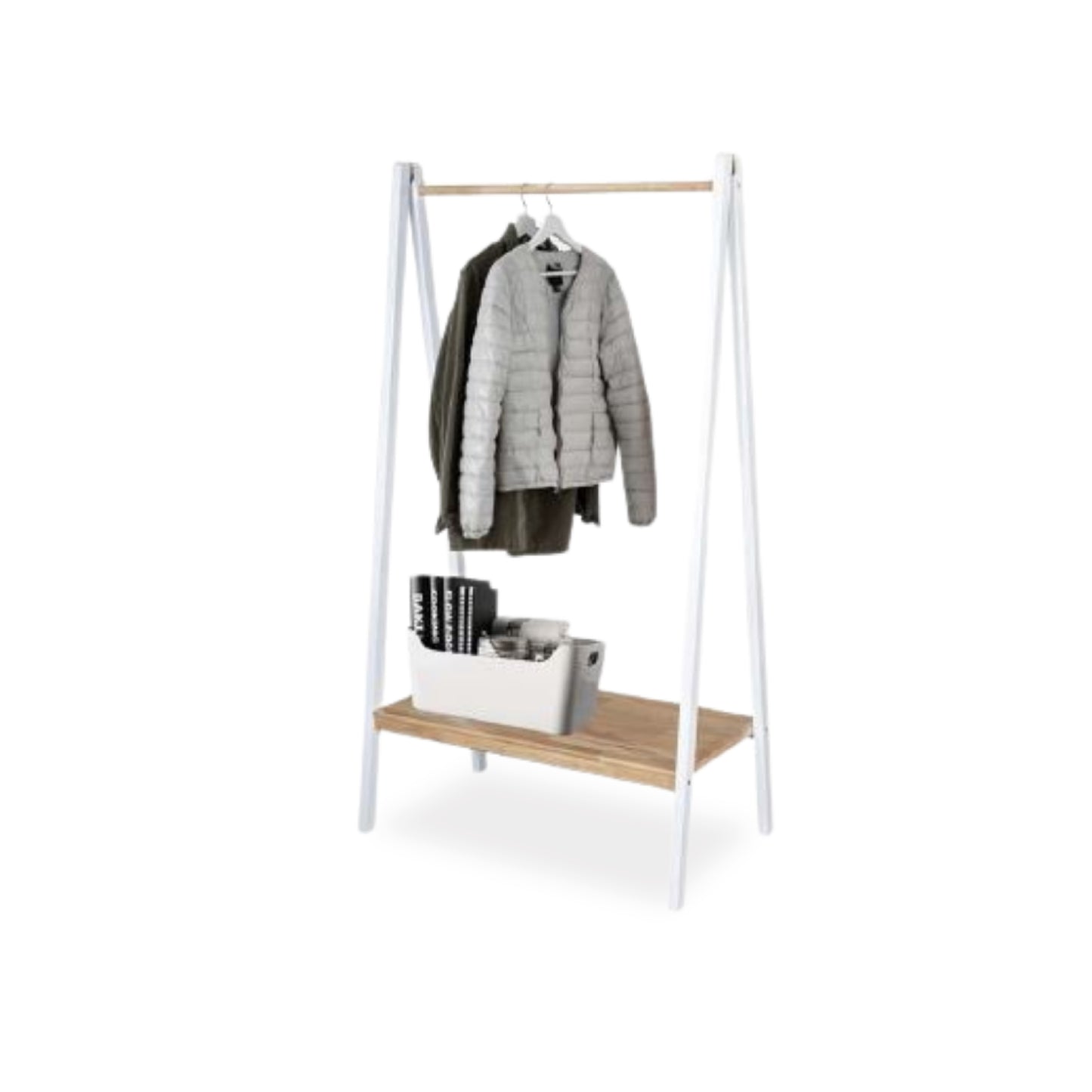 LANA Clothes Hanger (White/Natural)