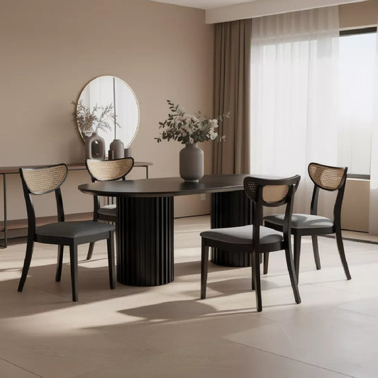 MEDELLINE 1.8M Dining Table (Black)