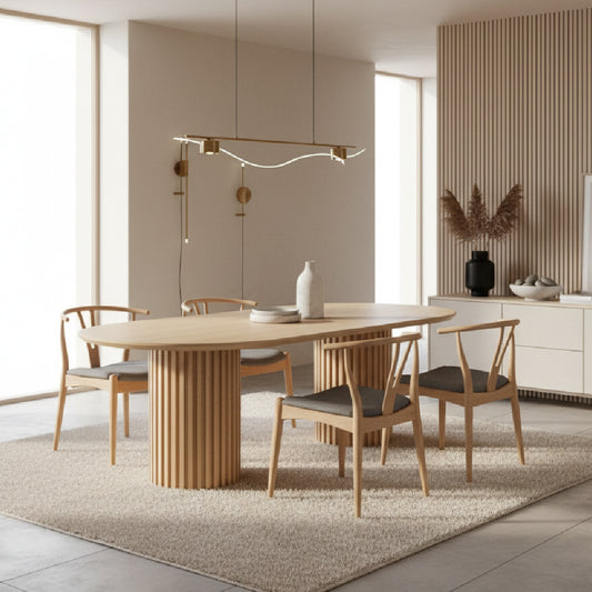 MEDELLINE 1.8M Dining Table (Natural)