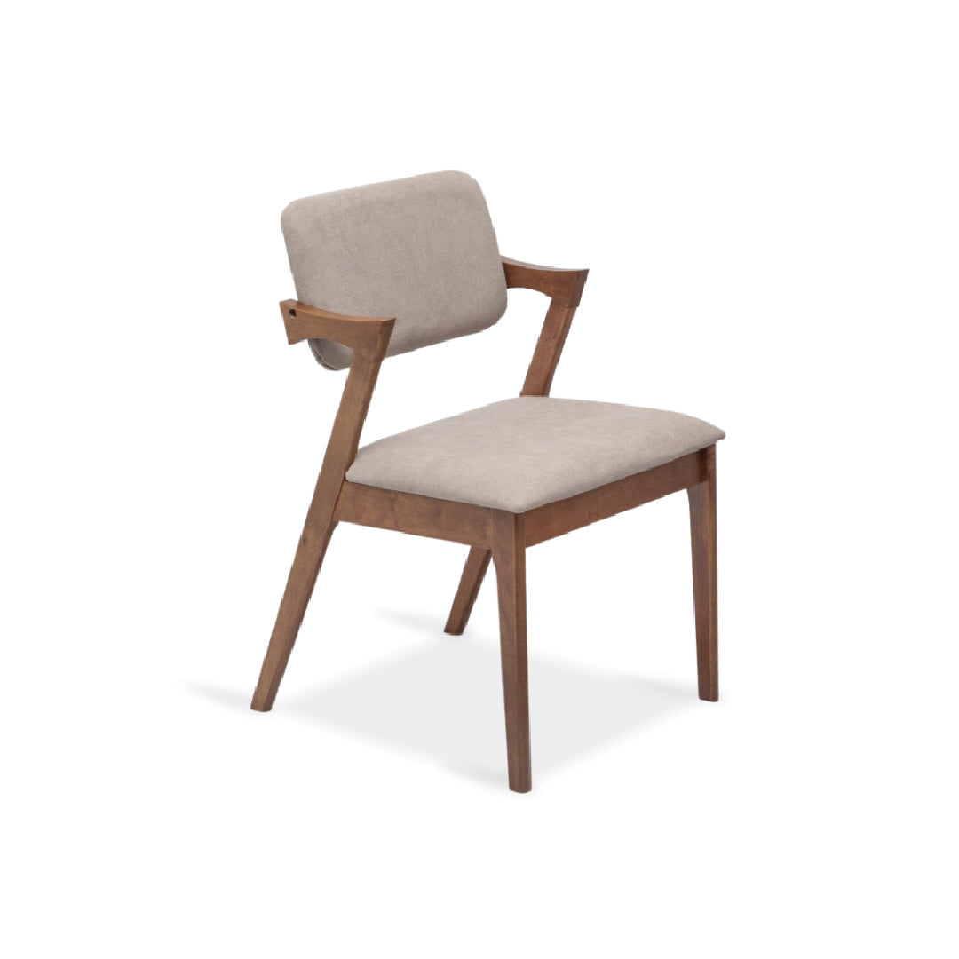 MERYL Arm Chair (Walnut/Brown)