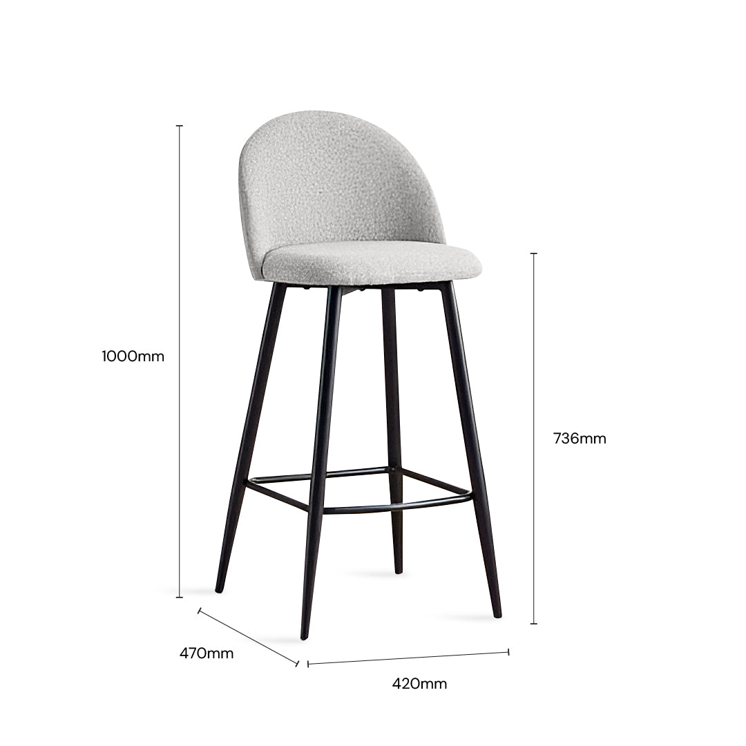 NIKA Bar Chair (Light Gray)