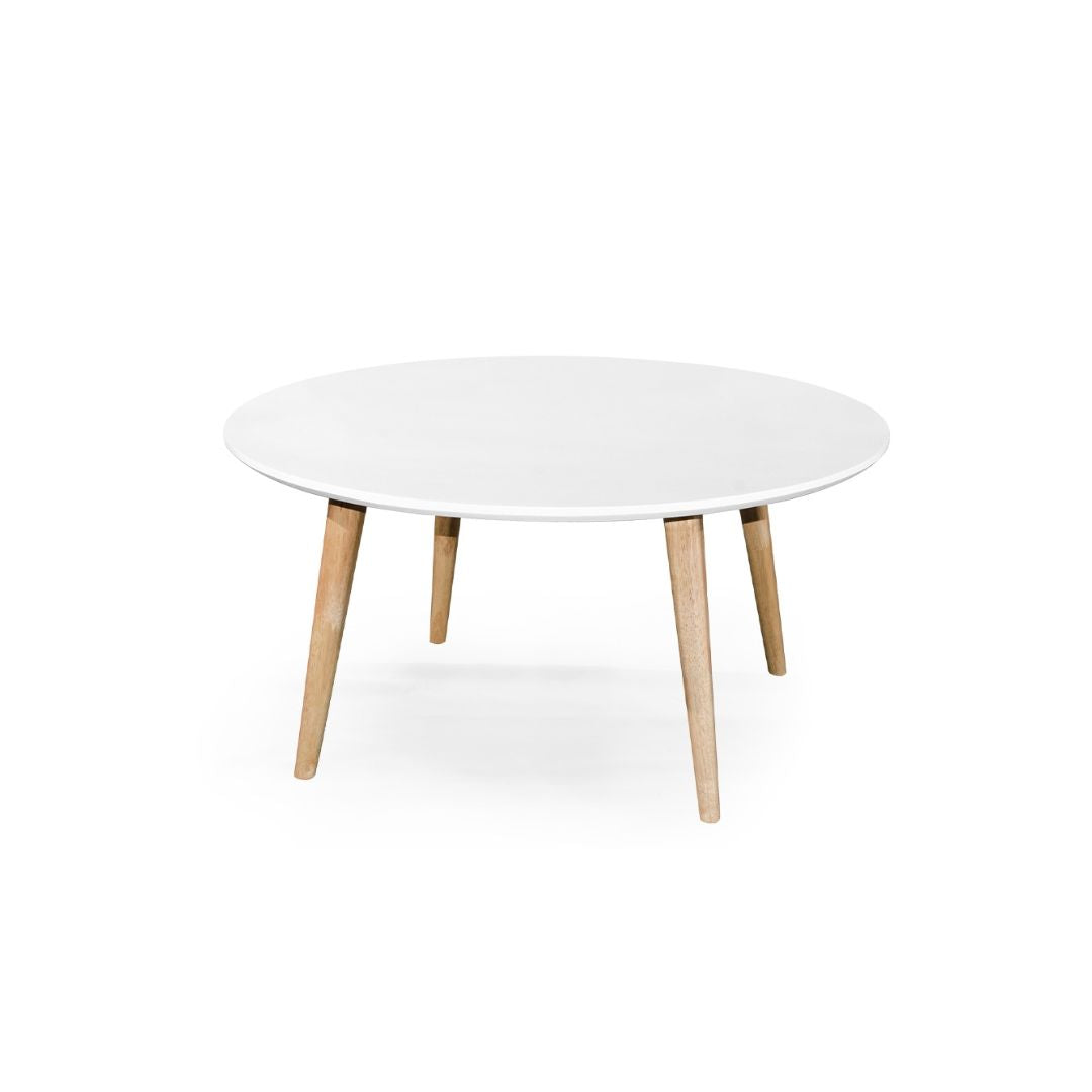 PAUVE II Round Coffee Table (White)