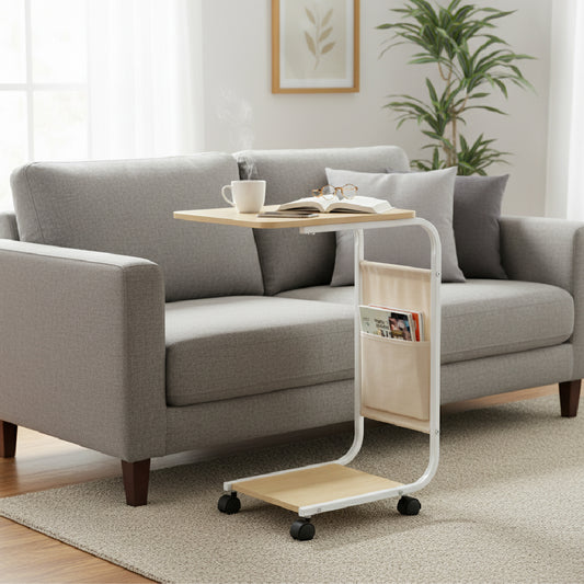 RUNE End Table with Wheels