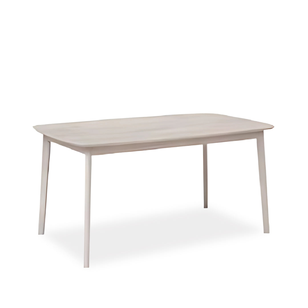 WREN II 1.5M Dining Table (White Wash)