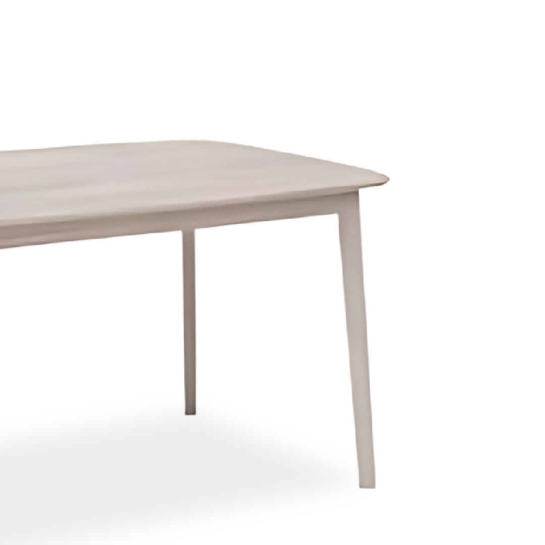 WREN II 1.5M Dining Table (White Wash)