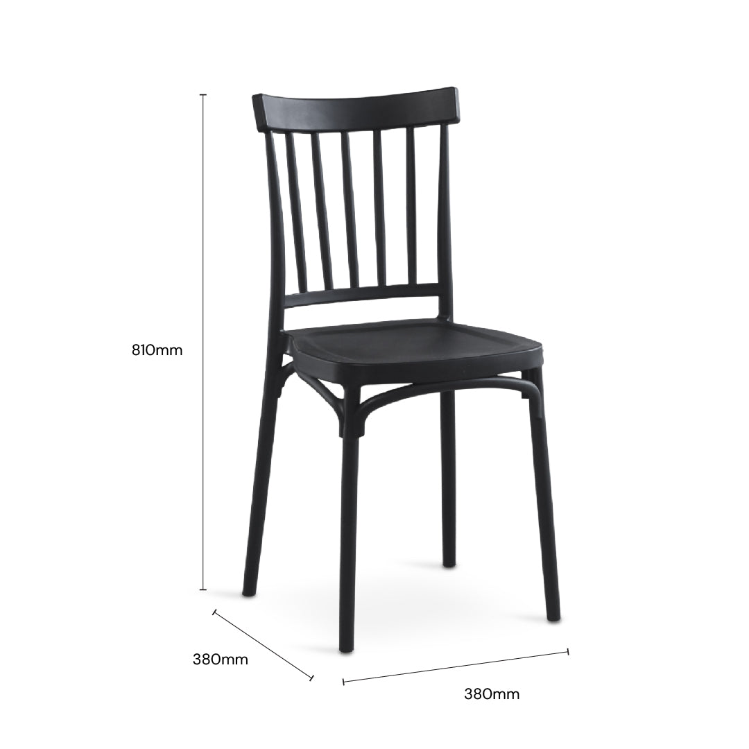 KUZA Cafe Chair (Black)