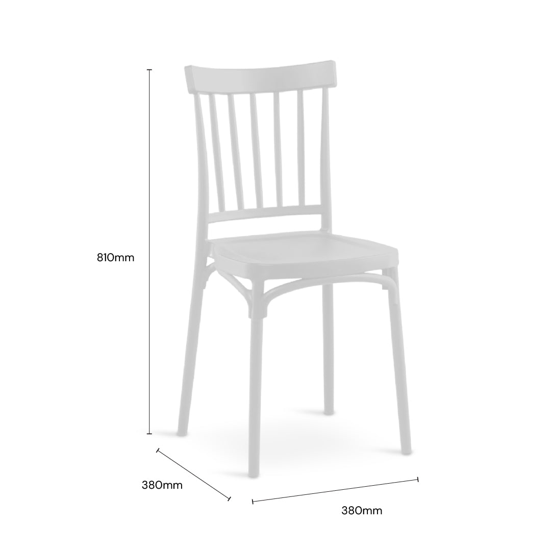 KUZA Cafe Chair (White)