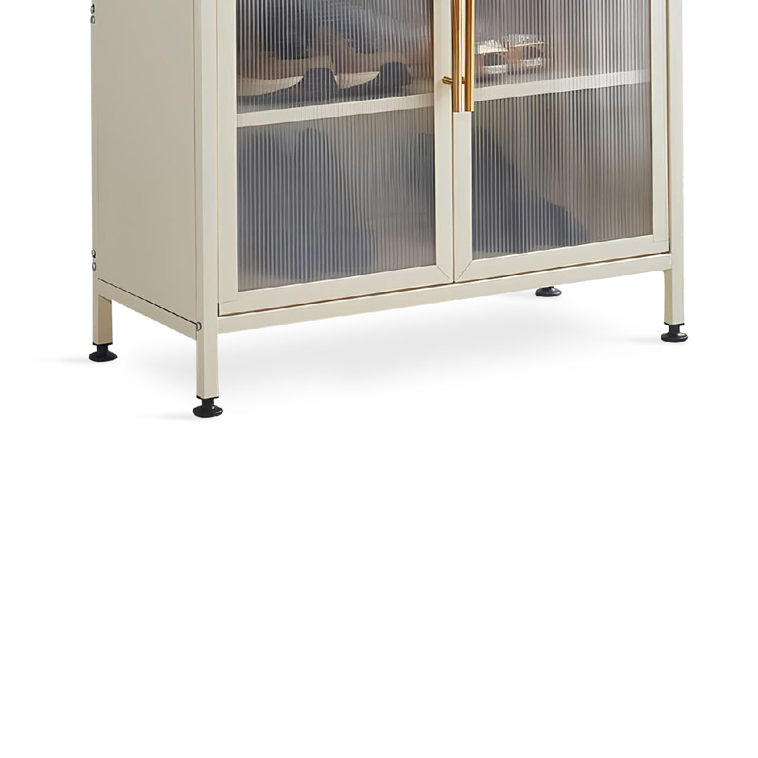 ZANERA 2 Door Shoe Cabinet (White Beige)