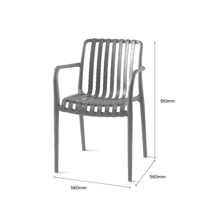 AKSEL Cafe Chair (Light Grey)