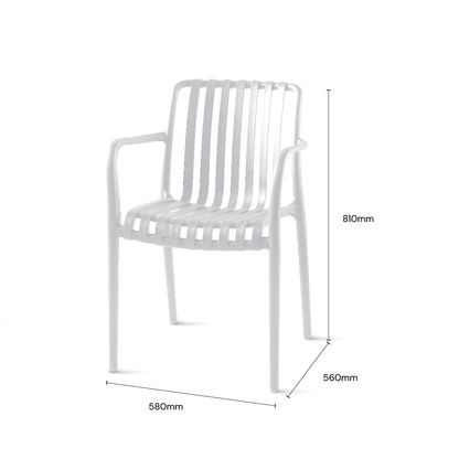 AKSEL Cafe Chair (White)