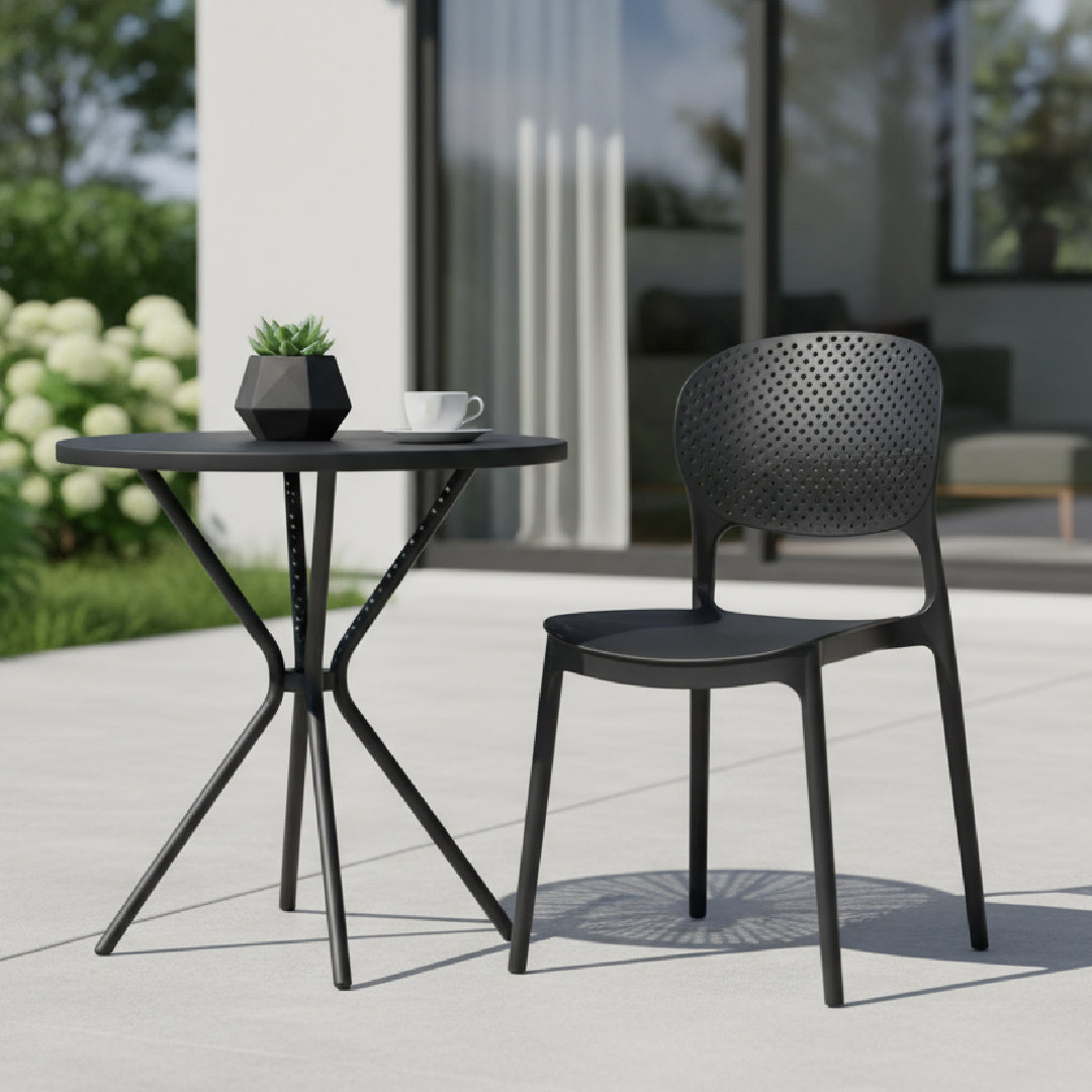 ALARIK Cafe Chair (Black)