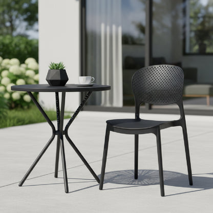 ALARIK Cafe Chair (Black)