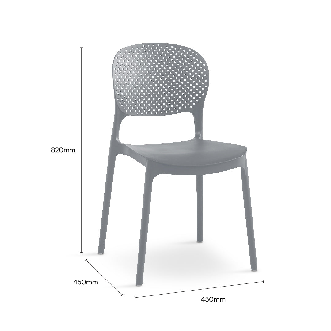 ALARIK Cafe Chair (Grey)