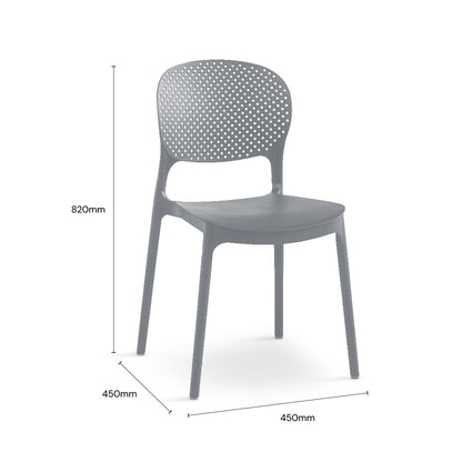 ALARIK Cafe Chair (Grey)