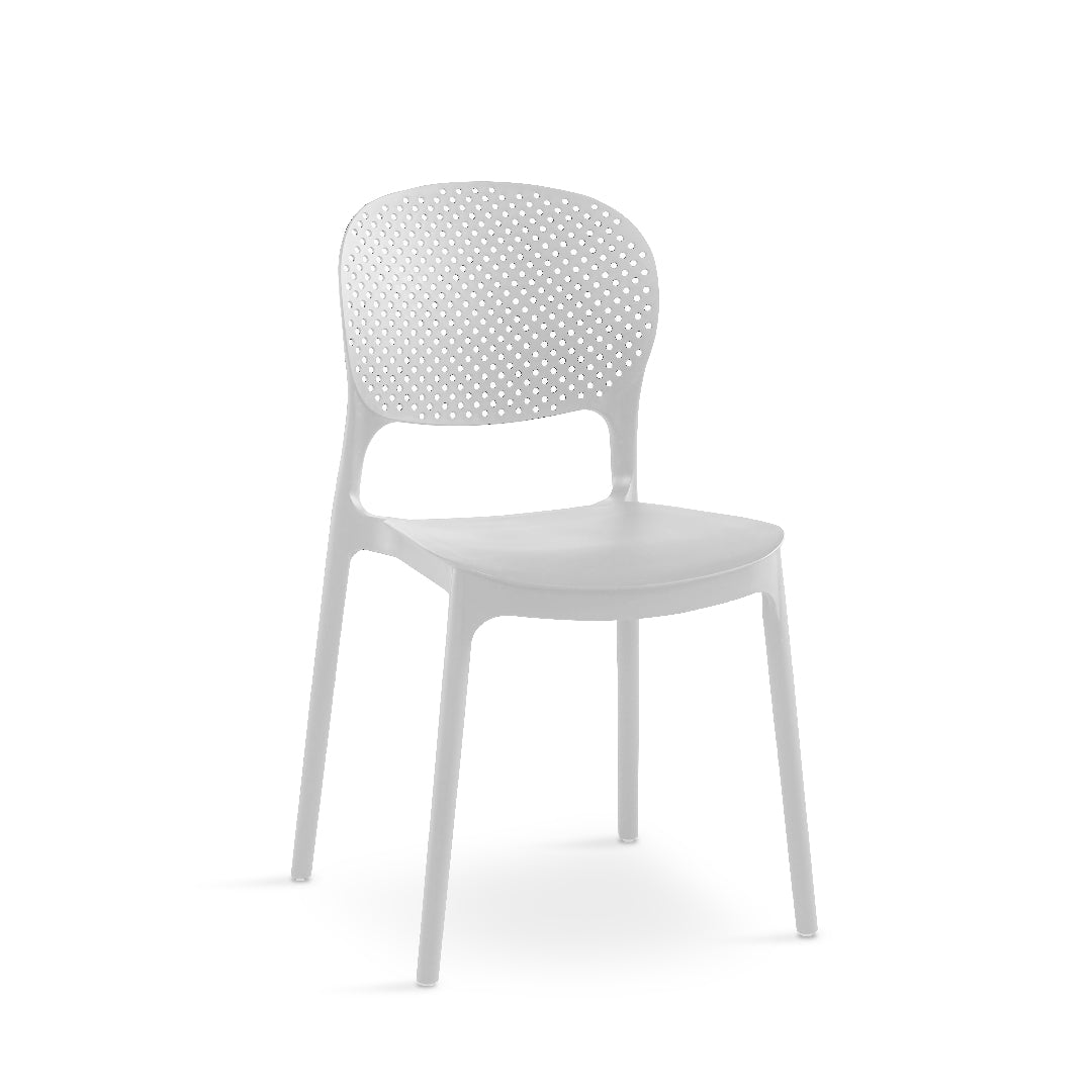 ALARIK Cafe Chair (White)