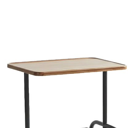 ALVA End Table with Wheels