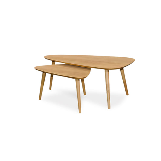 ANZIO Coffee Table with Side Table (Natural)