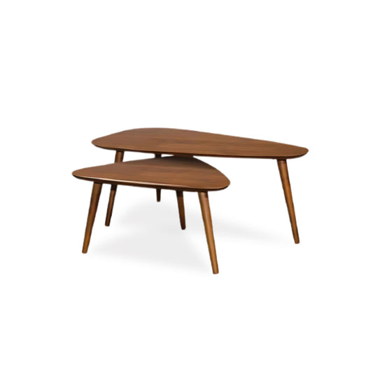 ANZIO Coffee Table with Side Table (Matt Walnut)