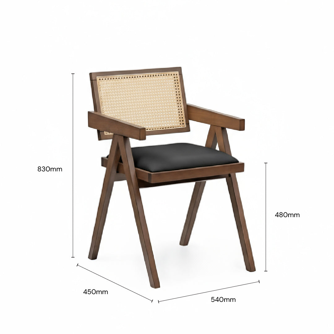 ARIANA Arm Chair (Walnut)