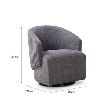 ANARA Arm Lounge Chair (Dark Grey)
