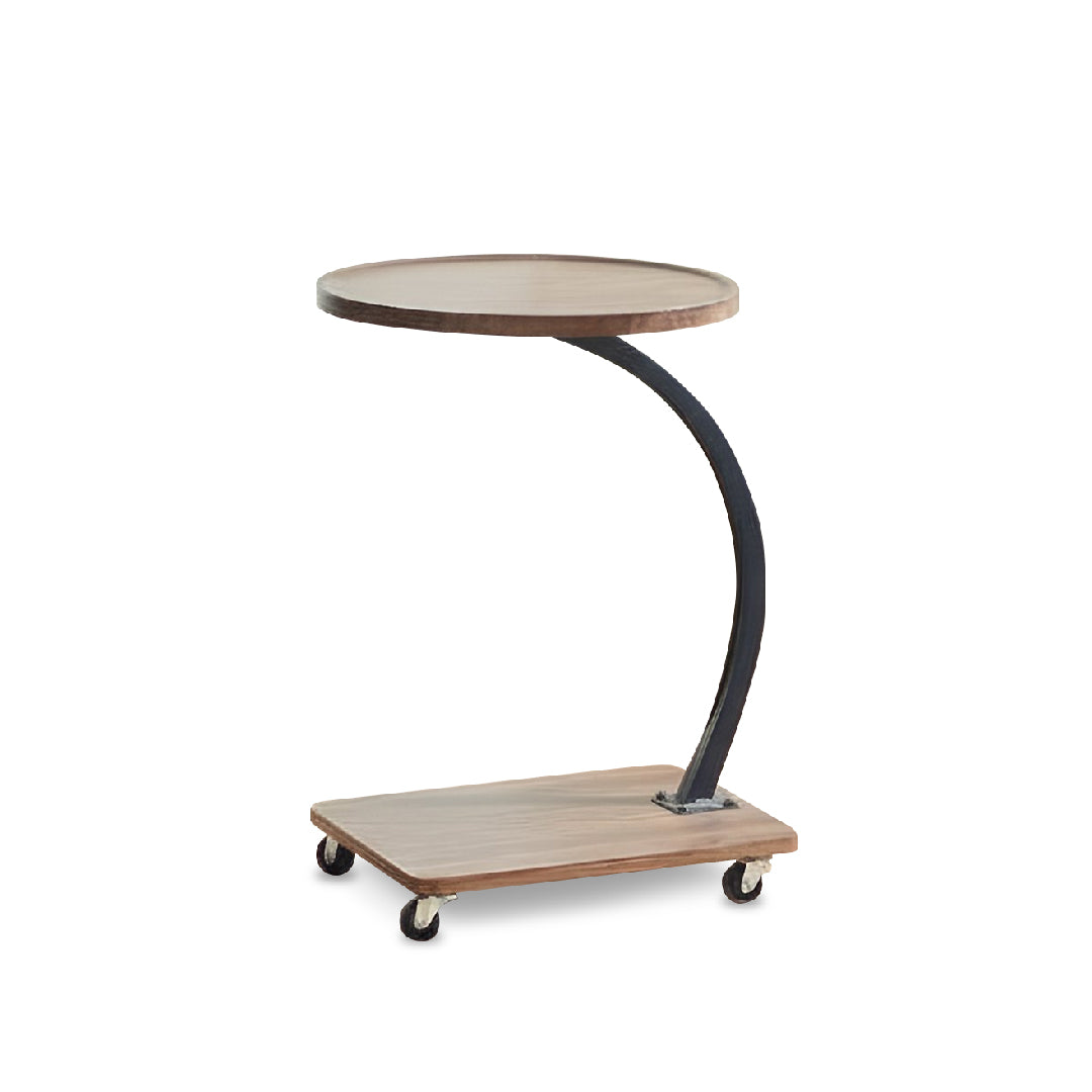 ANNA End Table with Wheels